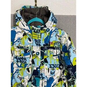DC Shoes Wild Project Hooded Snowboard 10k Jacket Youth Medium Graphic Skate